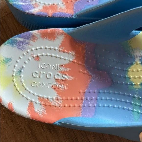 CROCS Blue Sandals Summer Comfort - Picture 5 of 7